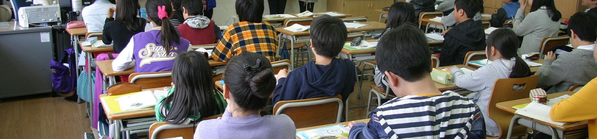Elementary students in school