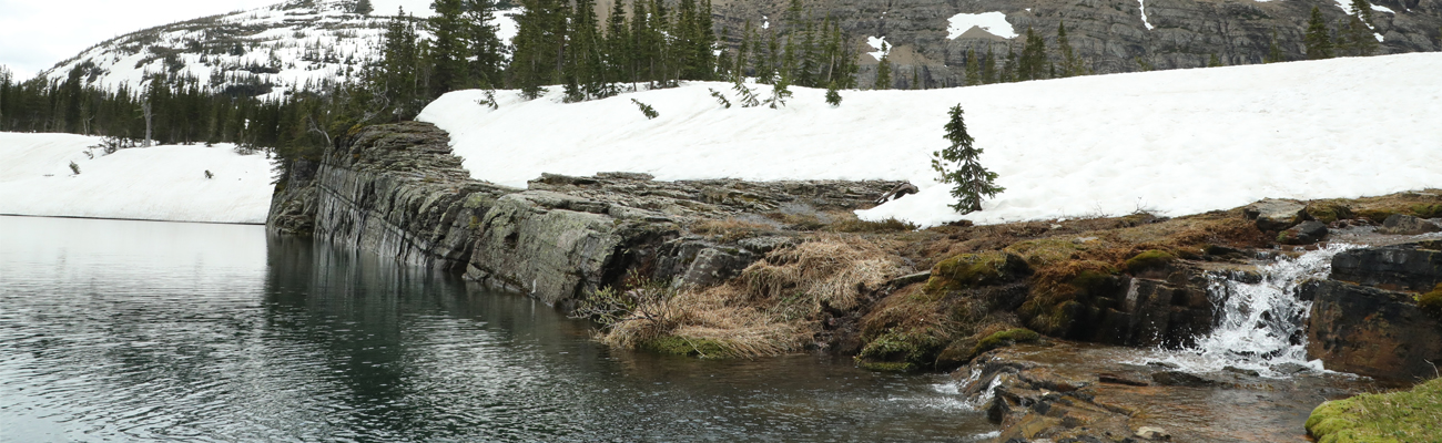 Photo of a lake at Glacier National Park