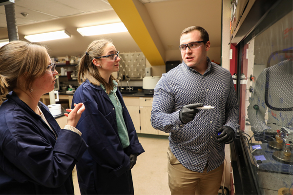 Blaine Berrington with his students