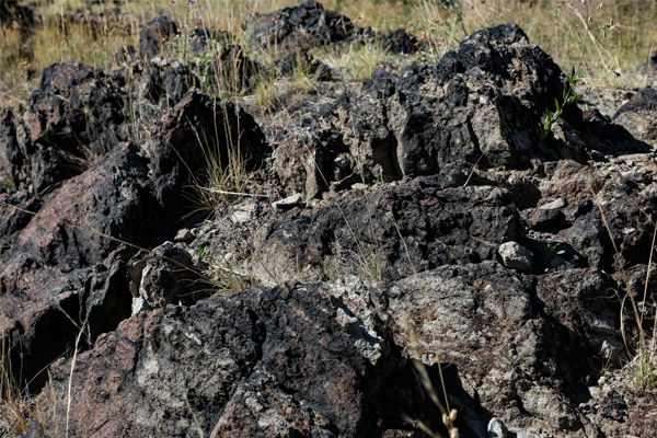 Rock formation in Butte, MT