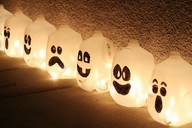 milk jug luminaries