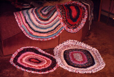 upcycled rag rugs