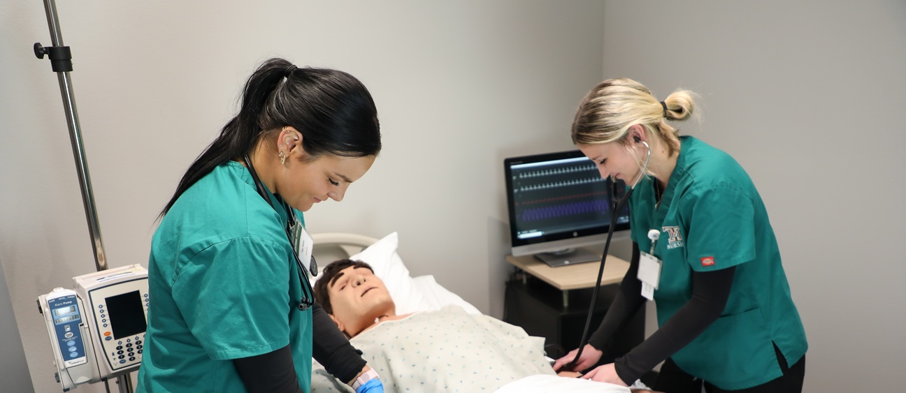 Nursing sim students