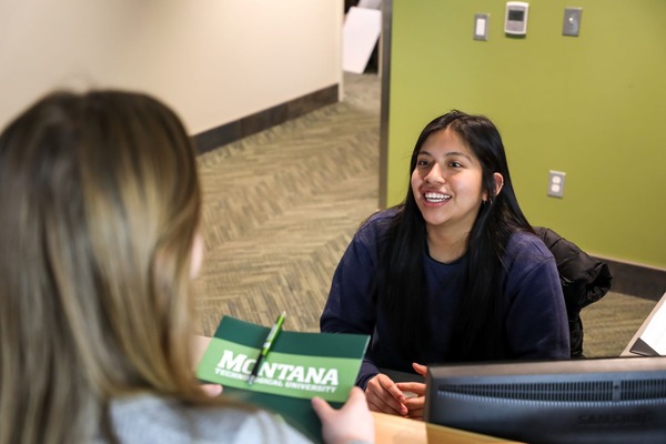 2024 Student Employee of the Year, Yolanda Antonio, at work