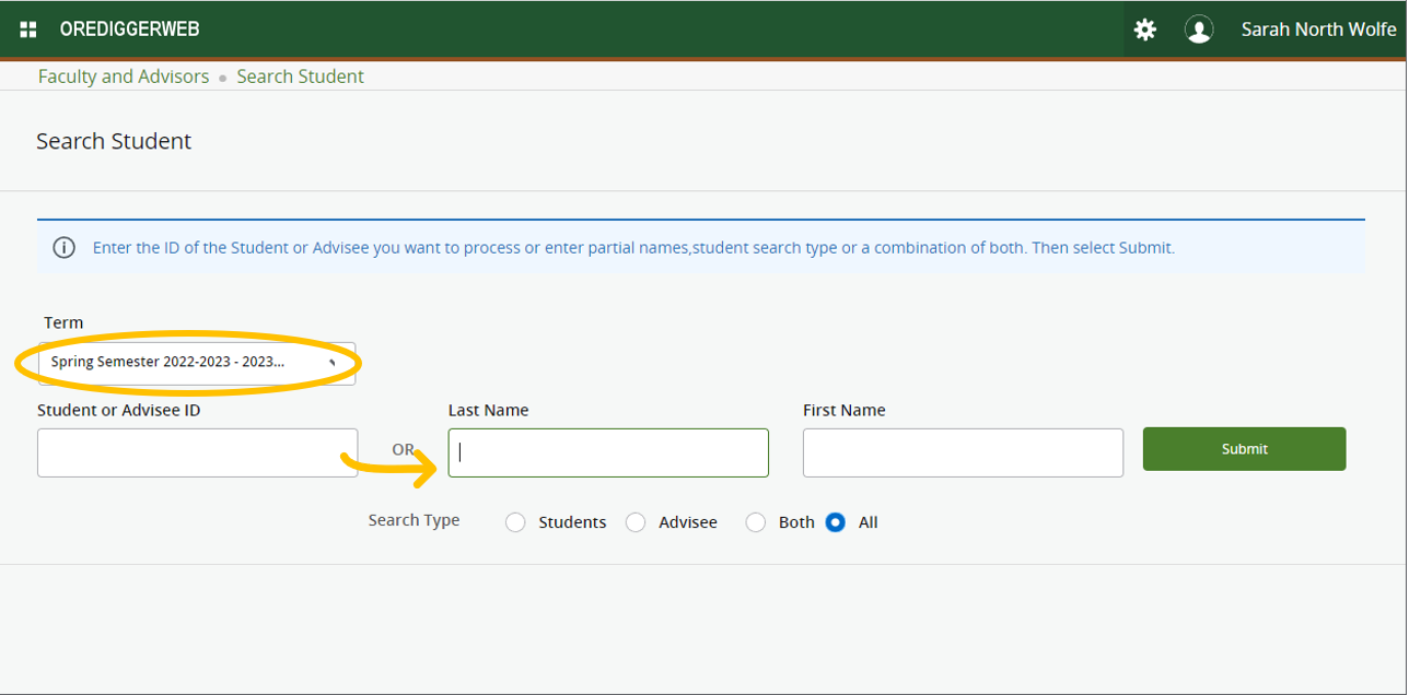 Student Registration Step 1