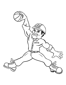 basketball coloring page