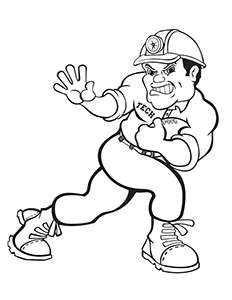 football coloring page