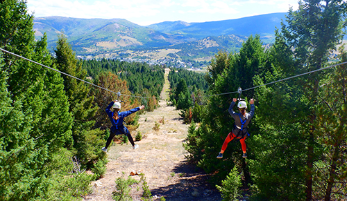 ziplining