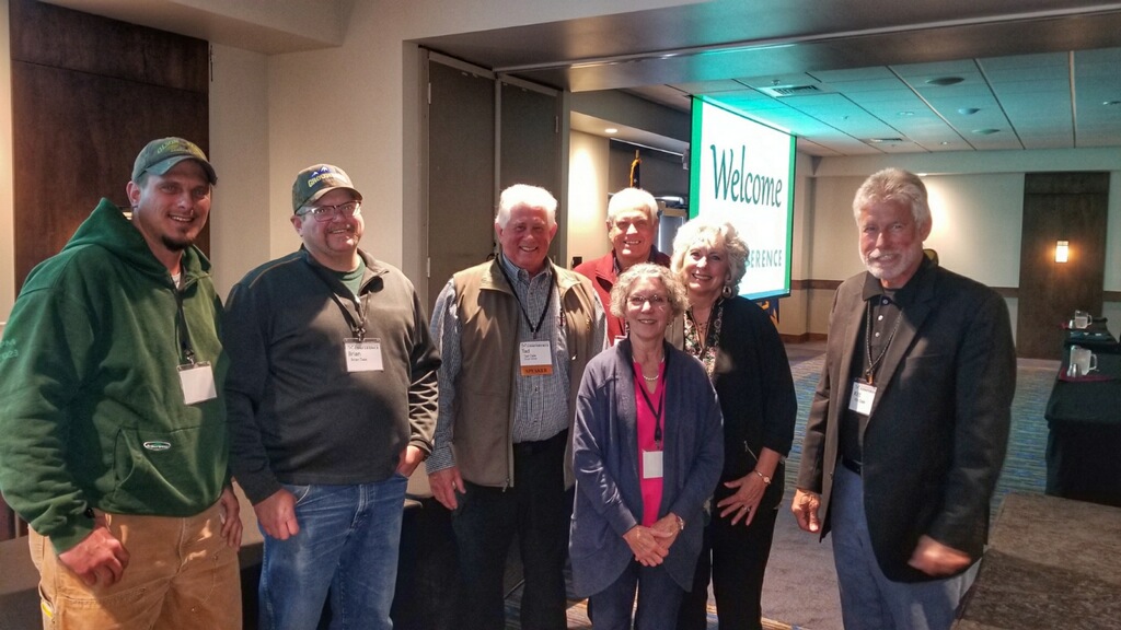 Tad Dale of Majesty Mining with his family immediately following his presentation on the “Legend of Bear Gulch.”