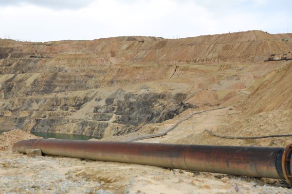 !A pipe at Berkeley Pit. 