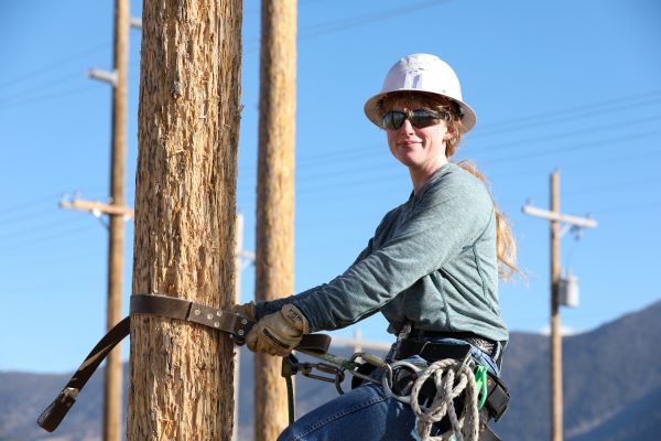 !Gwen Bjorkman in the pole yard