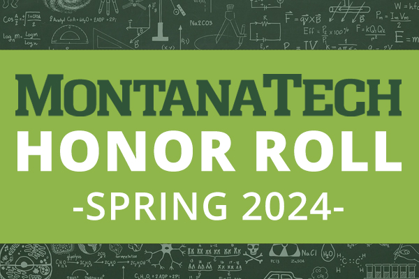 !Montana Tech Honor Roll text graphic