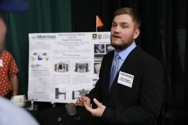 !Ethan Heggem presents at Techxpo