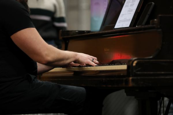 !Fred Crase plays piano