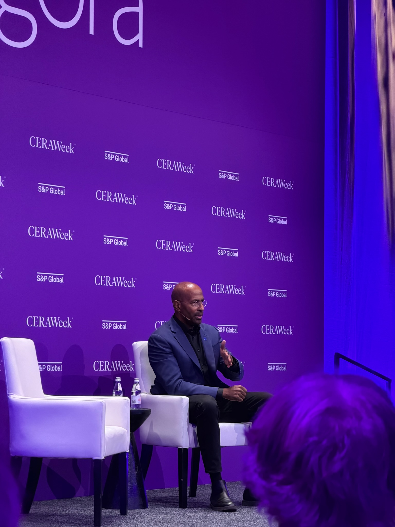 Van Jones speaks at CERA Week.  