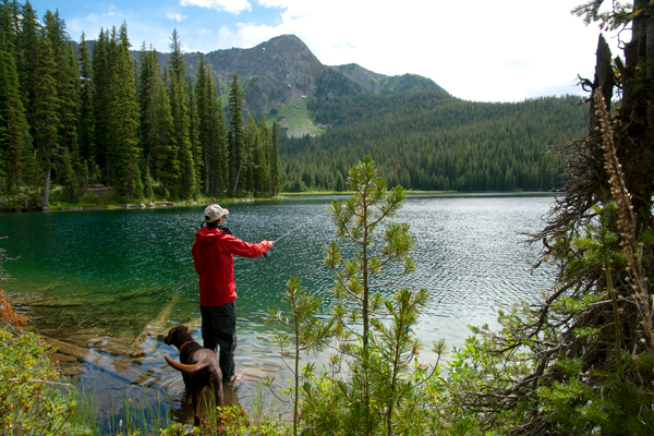 Fishing in the Pintler-Anaconda Wilderness.