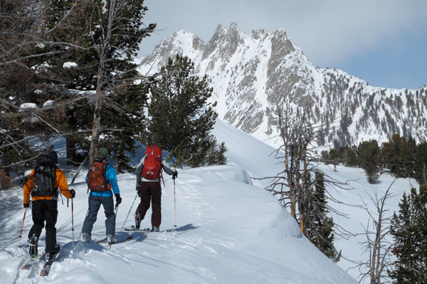 Ski touring in Southwest Montana.