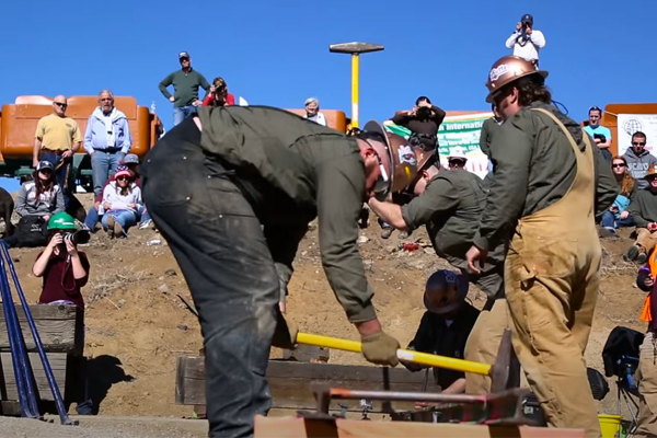 The 2019 mining team winning the Sunshine Trophy in Virginia City, Nevada.