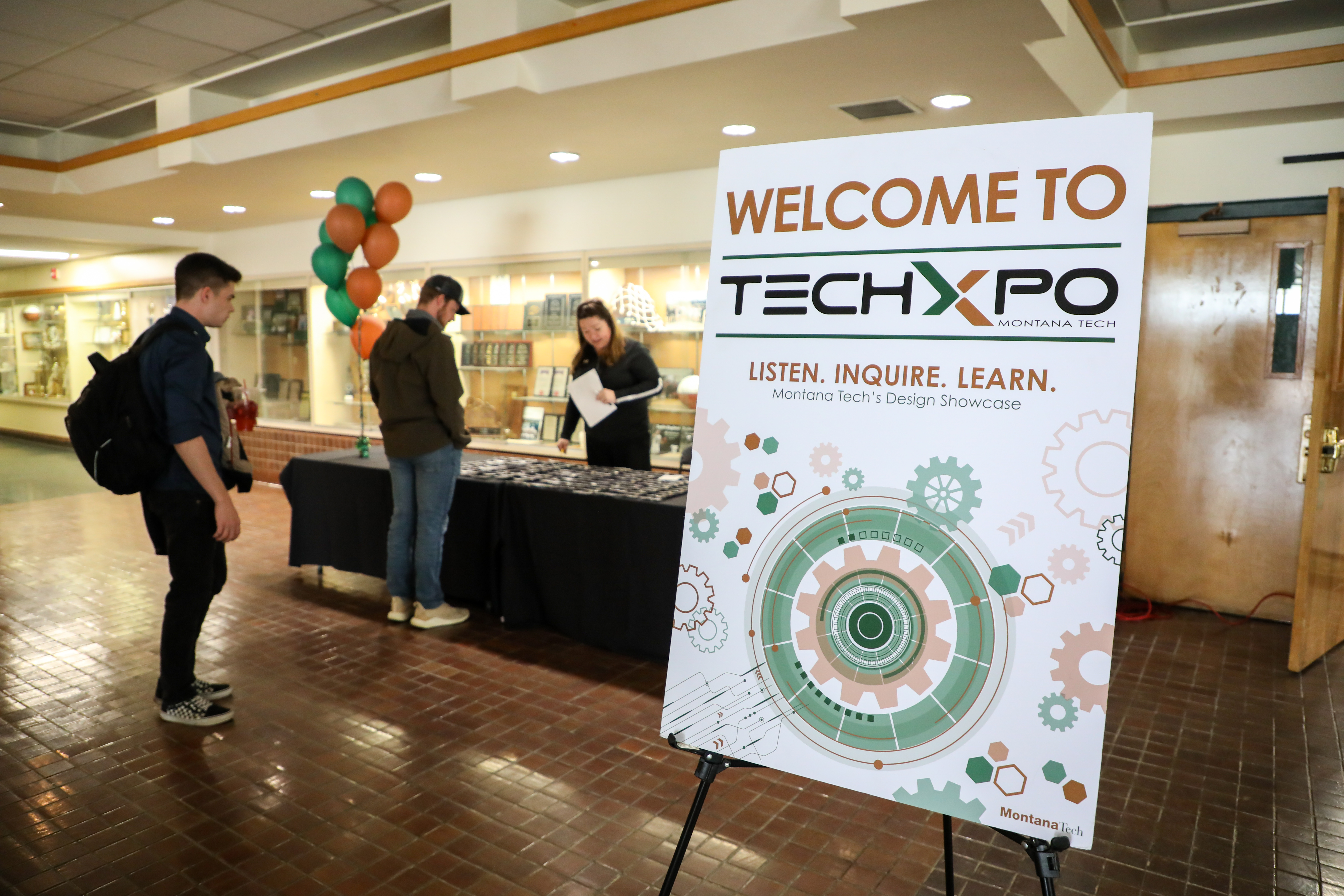Techxpo greeting sign